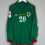 Shop 2004/06 BOLIVIA BOTERO #20 L/S HOME SHIRT (M) ATLETICA, classic football shirts, vintage football shirts & retro soccer jerseys at Cult Kits