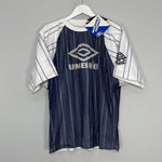 Shop 1994/96 UMBRO PRO TRAINING *BNWT* REVERSIBLE HEAVYWEIGHT TRAINING SHIRT (M), classic football shirts, vintage football shirts & retro soccer jerseys at Cult Kits