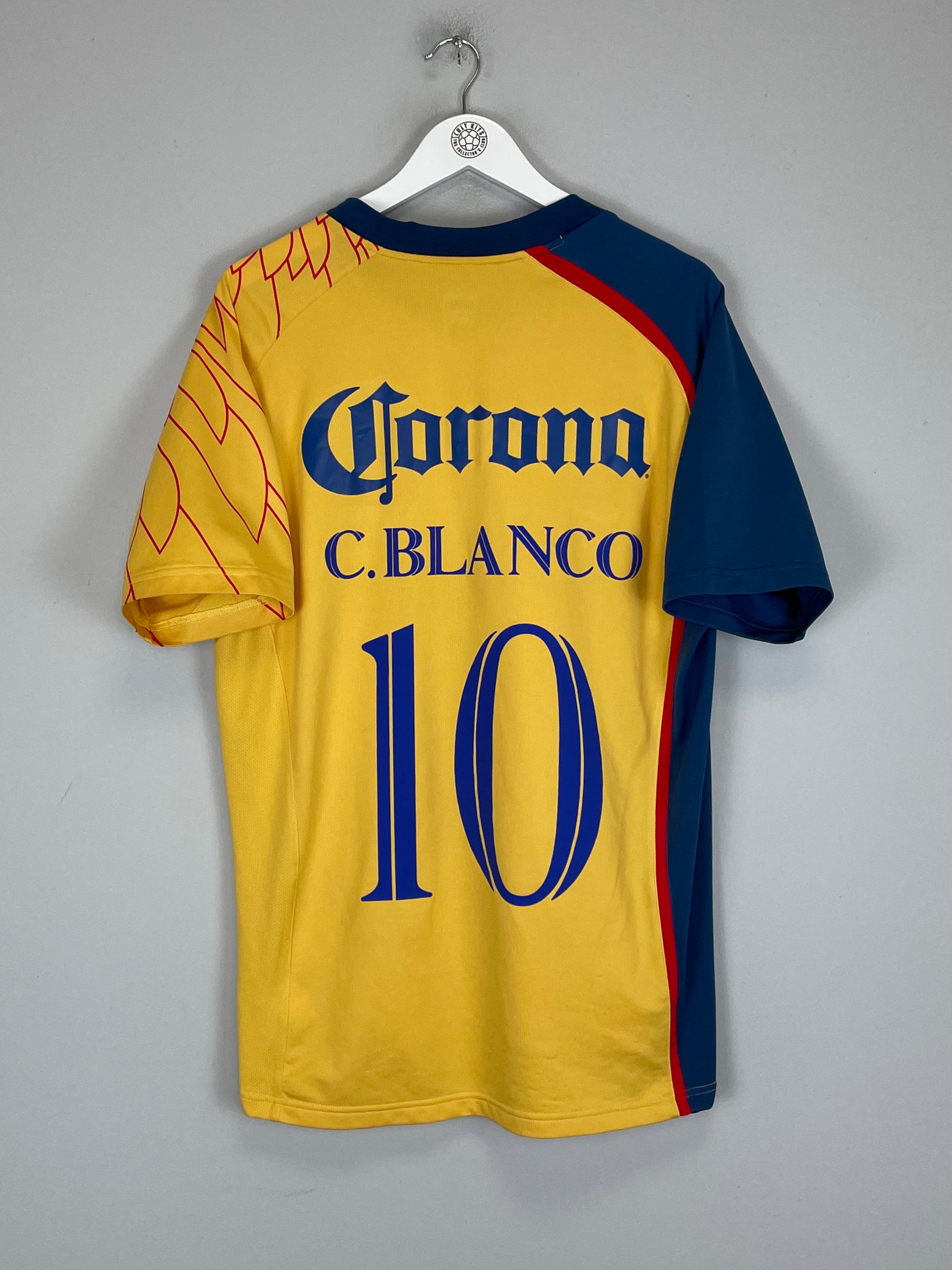 Shop 2007/08 CLUB AMERICA C.BLANCO #10 HOME SHIRT (L) NIKE, classic football shirts, vintage football shirts & retro soccer jerseys at Cult Kits