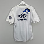 Shop 1994/96 UMBRO PRO TRAINING *BNWT* REVERSIBLE HEAVYWEIGHT TRAINING SHIRT (M), classic football shirts, vintage football shirts & retro soccer jerseys at Cult Kits