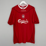 2002/04 LIVERPOOL SMICER #7 HOME SHIRT (L) REEBOK