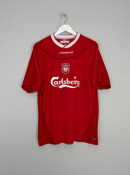 2002/04 LIVERPOOL SMICER #7 HOME SHIRT (L) REEBOK