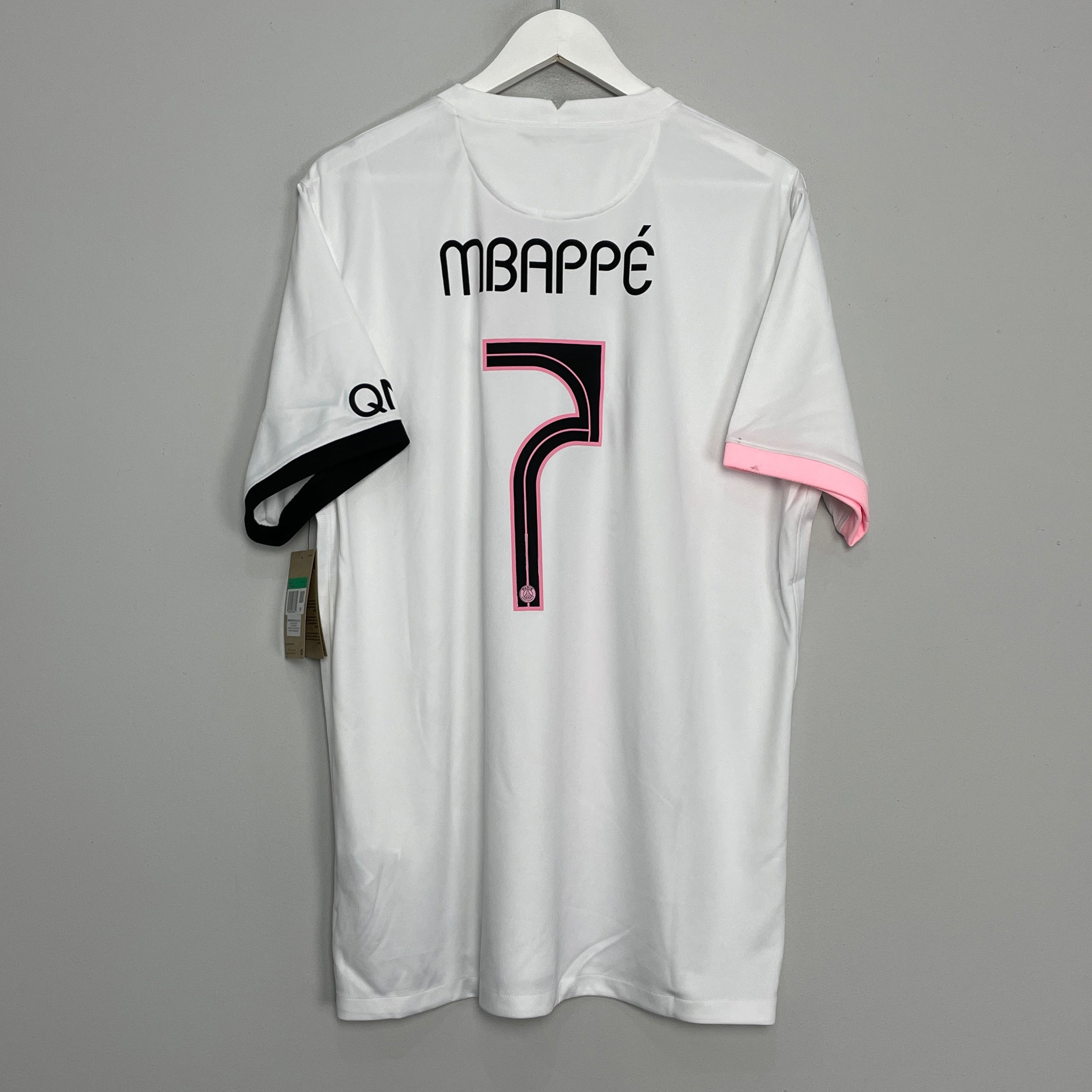 Shop 2021/22 PSG MBAPPE #7 *BNWT* AWAY SHIRT (XL) NIKE, classic football shirts, vintage football shirts & retro soccer jerseys at Cult Kits
