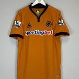 2009/10 WOLVES BERRA #16 *MATCH ISSUE vs MANCHESTER UNITED* HOME SHIRT (L) LE COQ