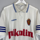 1995/96 REAL ZARAGOZA HOME SHIRT (XXL) ADIDAS