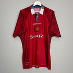 Shop 1996/97 MANCHESTER UNITED BECKHAM #10 HOME SHIRT (XL) UMBRO, classic football shirts, vintage football shirts & retro soccer jerseys at Cult Kits