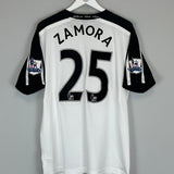 2009/10 FULHAM ZAMORA #25 *MATCH WORN vs MANCHESTER UNITED* HOME SHIRT (L) NIKE