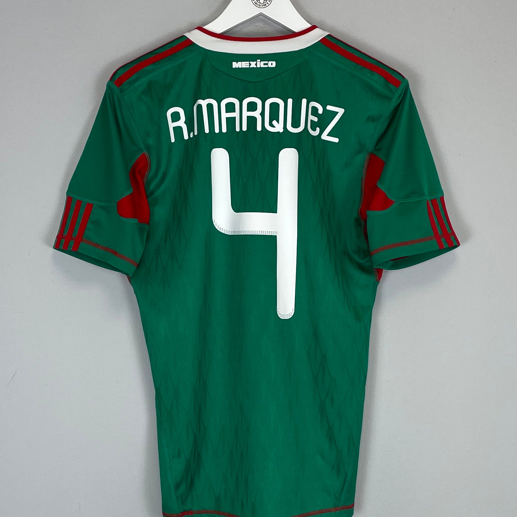 Shop 2010/11 MEXICO MARQUEZ #4 HOME SHIRT (S) ADIDAS, classic football shirts, vintage football shirts & retro soccer jerseys at Cult Kits