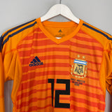2018/19 ARGENTINA ARMANI #12 *PLAYER ISSUE* GK SHIRT (S) ADIDAS
