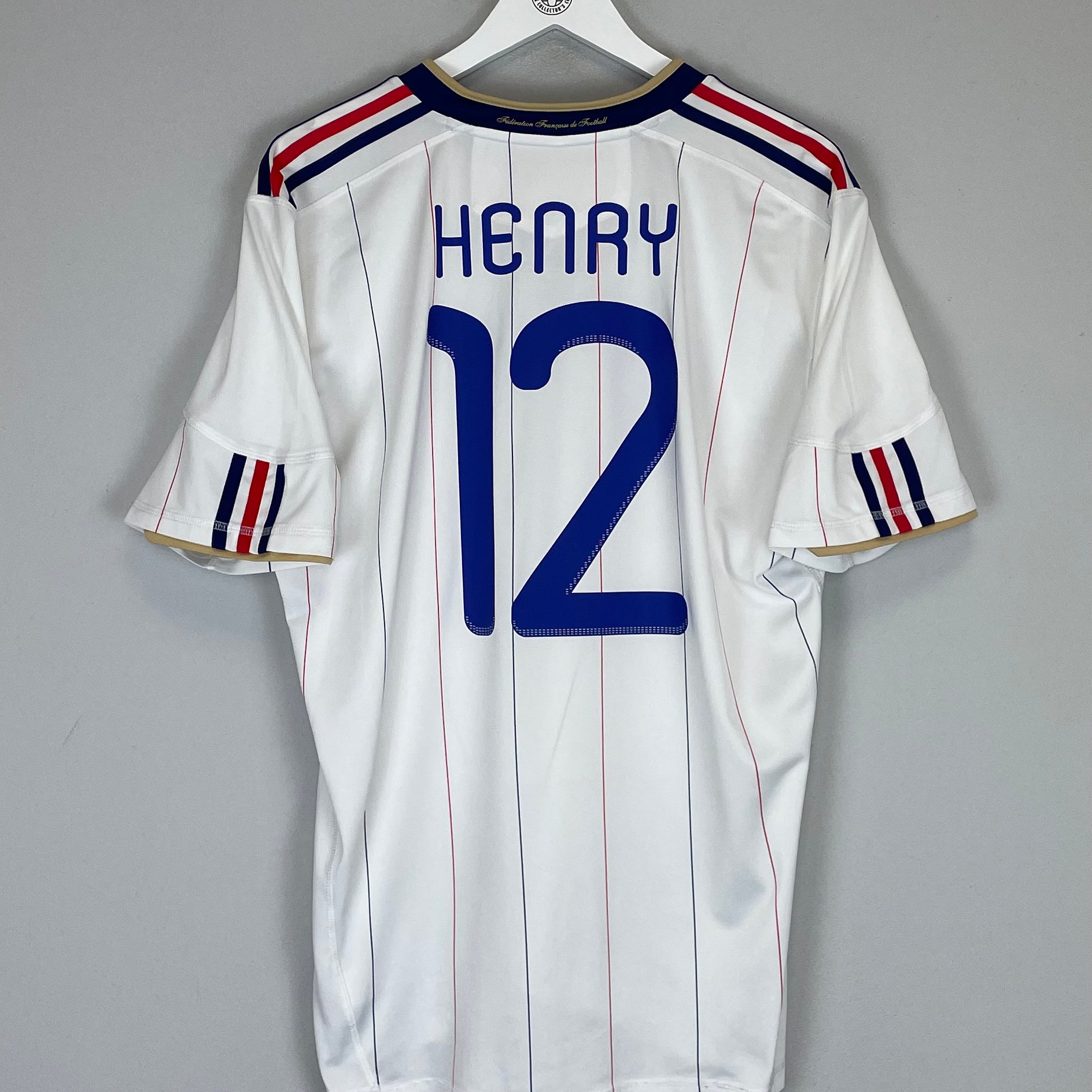 Buy 2010/11 FRANCE HENRY 12 AWAY SHIRT (L) ADIDAS ~ Free worldwide shipping ~ Authentic Vintage Football Shirts from Cult Kits