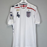 2007/09 ENGLAND GERRARD #4 HOME SHIRT (L) UMBRO