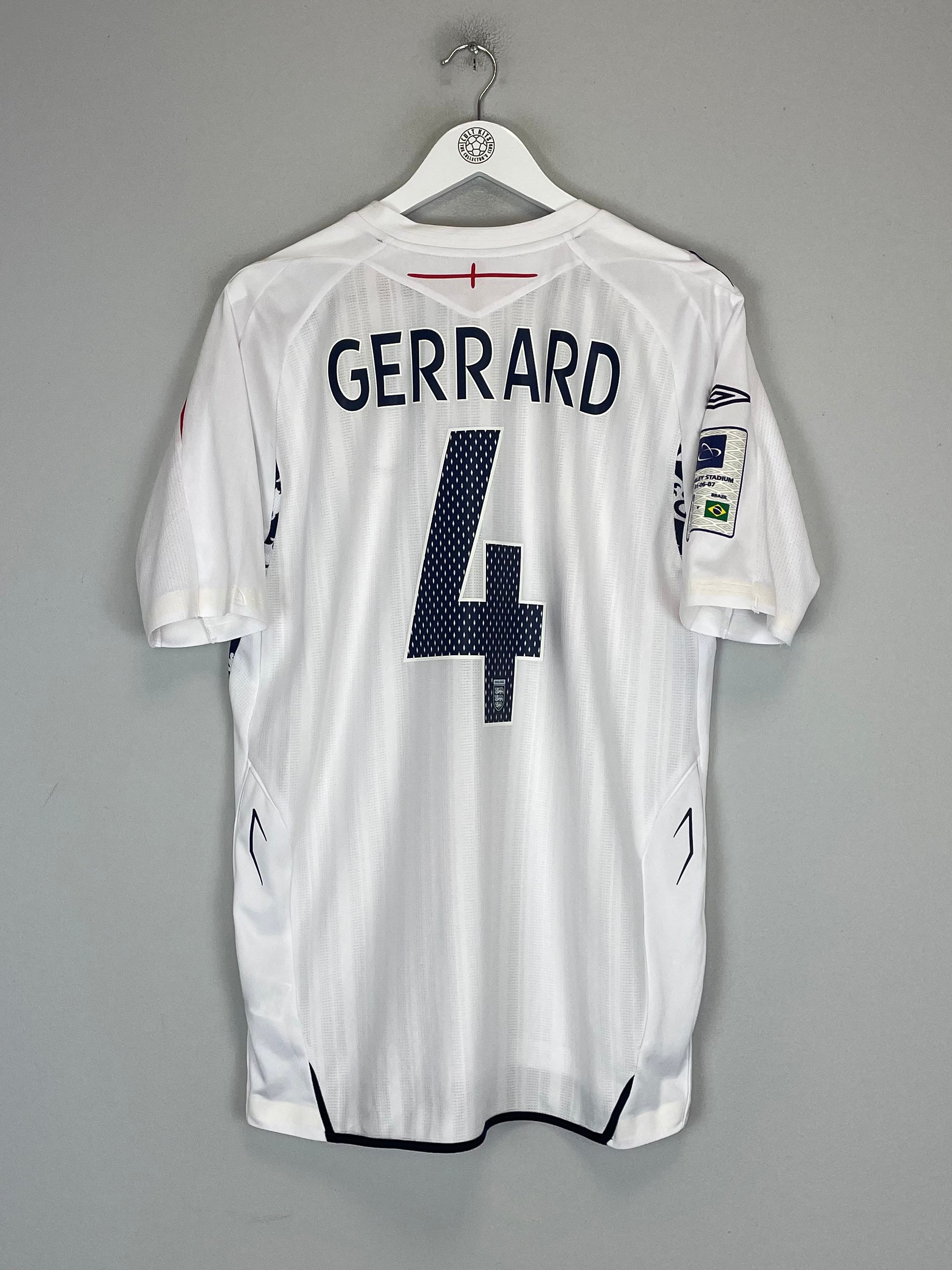 2006-08 Maillot extérieur Angleterre Gerrard #4 - 8/10 - (S 2006-08 Maillot extérieur Angleterre Gerrard #4 - 8/10 - (S