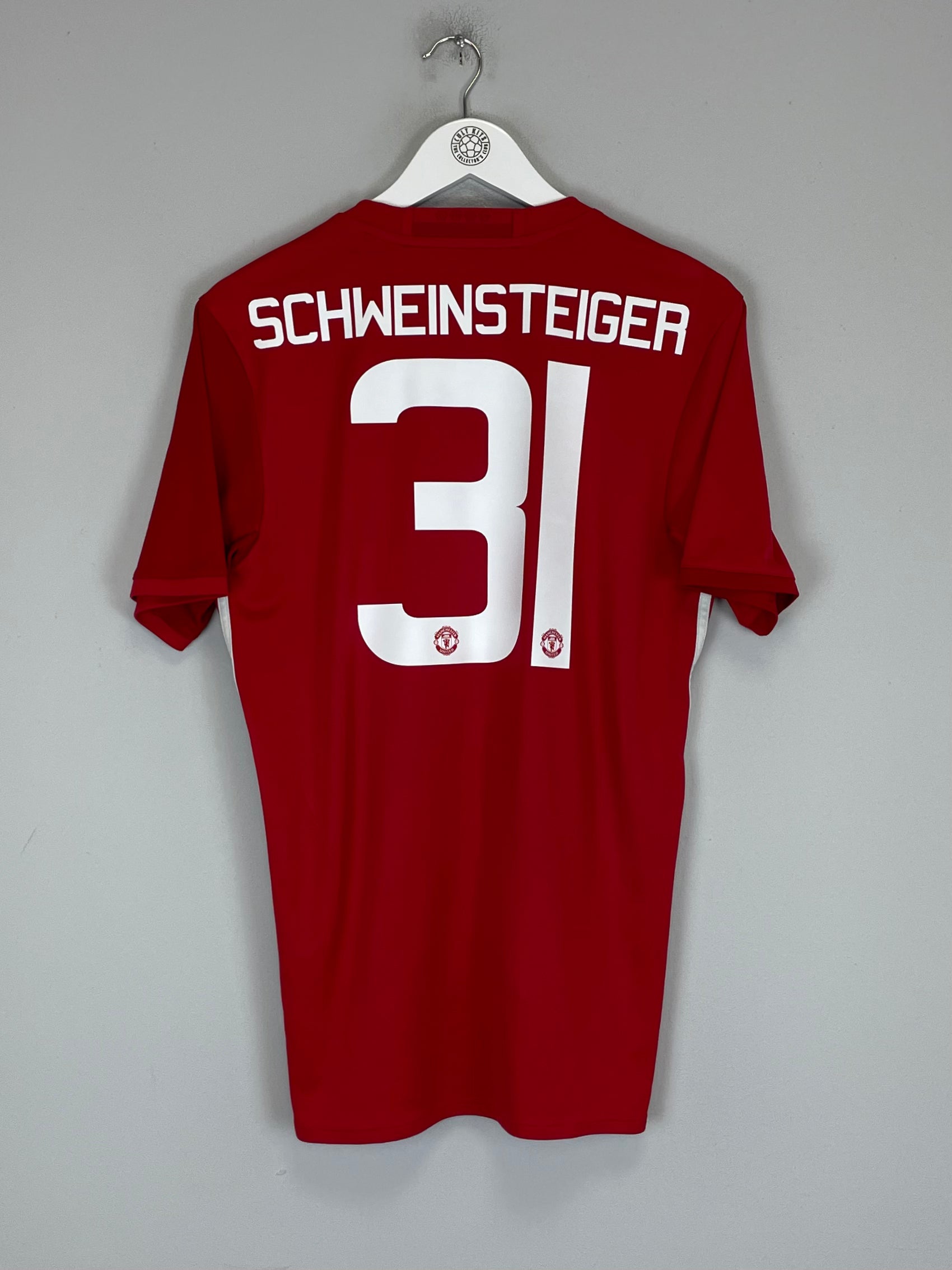 Shop 2016/17 MANCHESTER UNITED SCHWEINSTEIGER #31 HOME SHIRT (M) ADIDAS, classic football shirts, vintage football shirts & retro soccer jerseys at Cult Kits