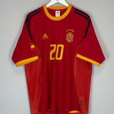 2002/04 SPAIN NADAL #20 HOME SHIRT (L) ADIDAS