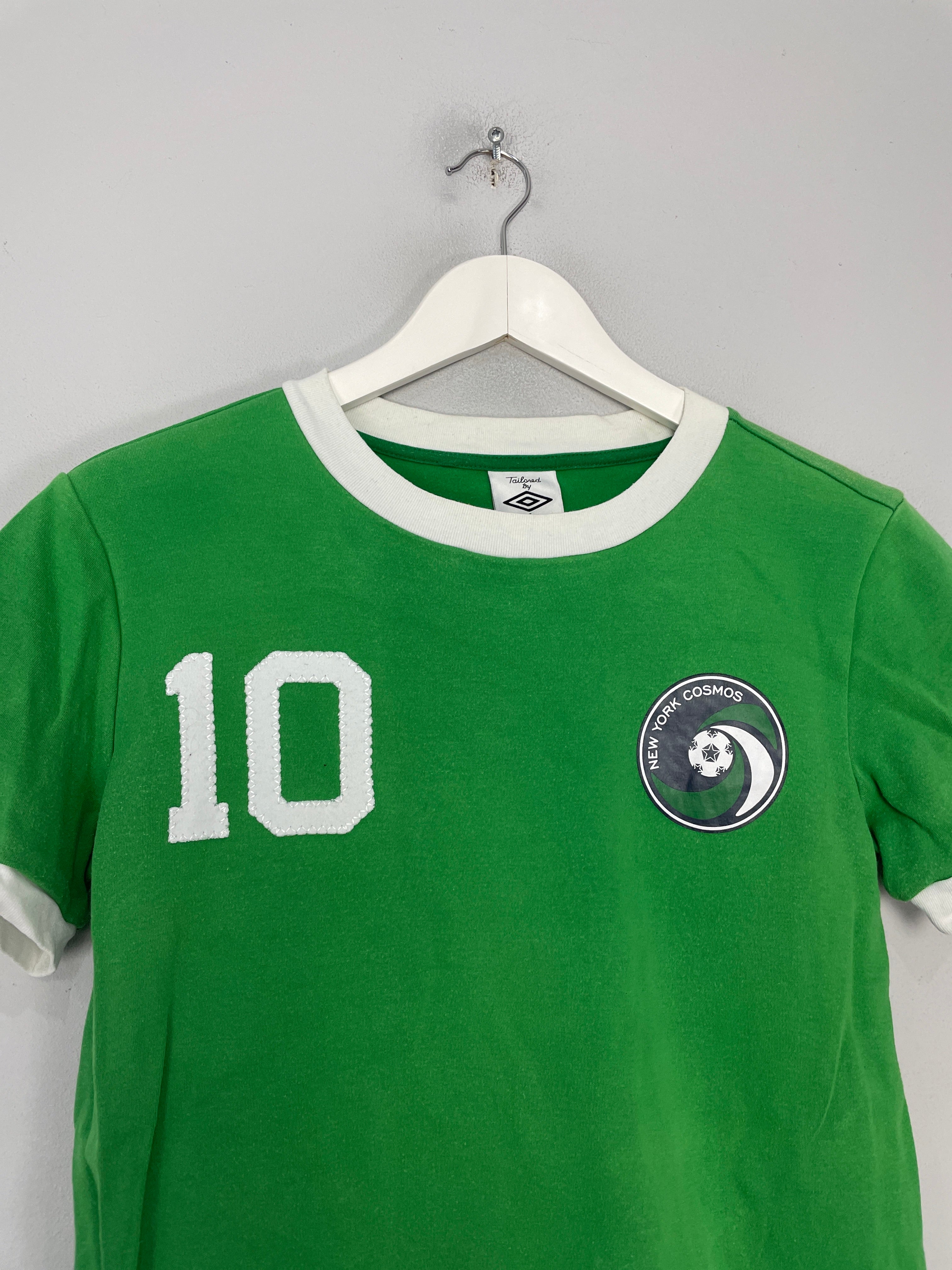 Shop 1974/76 NEW YORK COSMOS PELE #10 *RE-ISSUE* HOME SHIRT (S) UMBRO, classic football shirts, vintage football shirts & retro soccer jerseys at Cult Kits