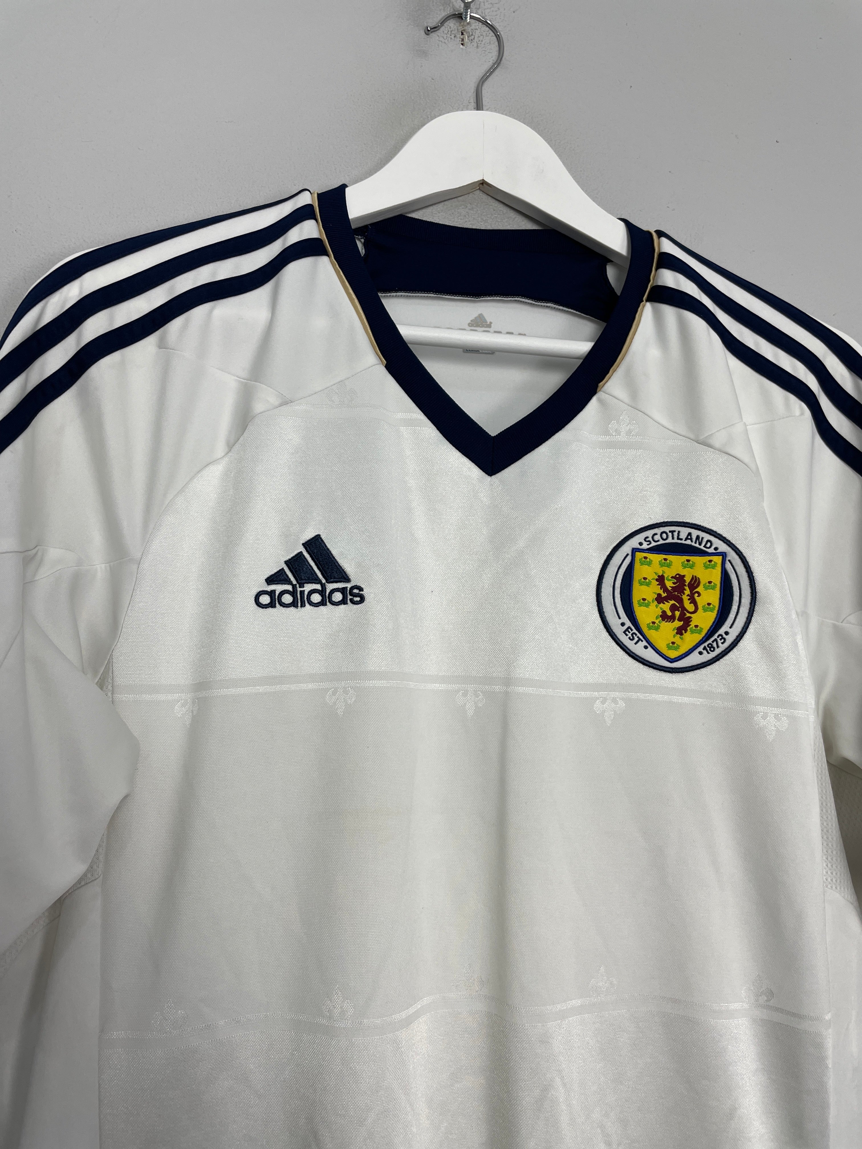 Shop 2012/14 SCOTLAND AWAY SHIRT (L) ADIDAS, classic football shirts, vintage football shirts & retro soccer jerseys at Cult Kits