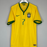 2014/15 BRAZIL HULK #7 HOME SHIRT (L) NIKE