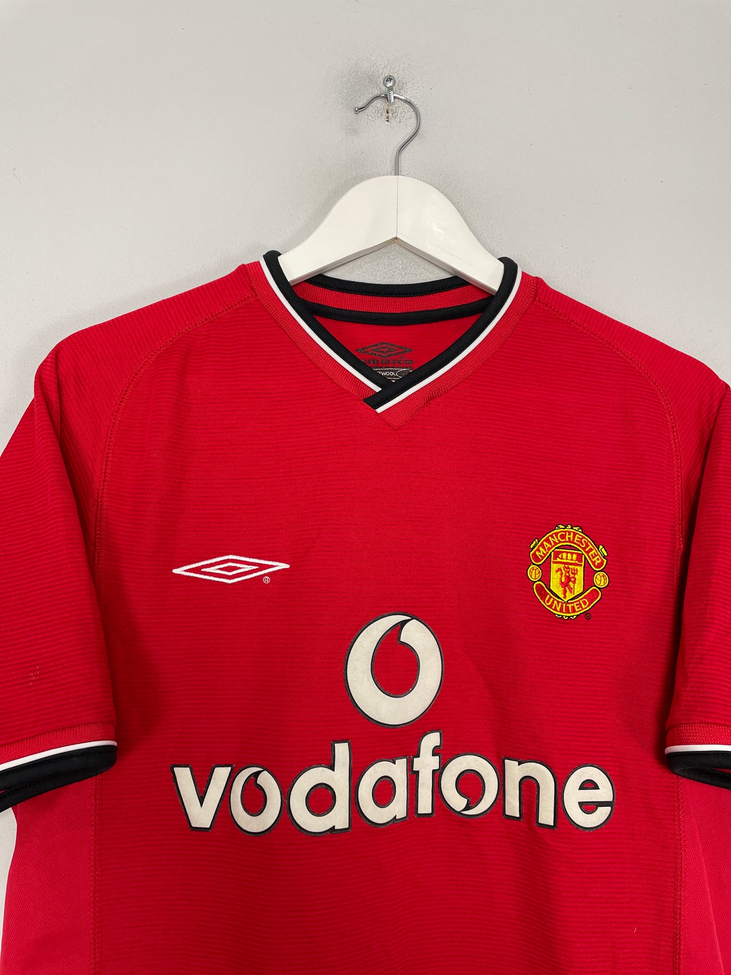 2000/02 MANCHESTER UNITED HOME SHIRT (Y) UMBRO