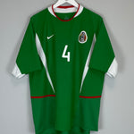 Shop 2003/04 MEXICO R.MARQUEZ #4 HOME SHIRT (XL) NIKE, classic football shirts, vintage football shirts & retro soccer jerseys at Cult Kits