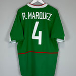 Shop 2003/04 MEXICO R.MARQUEZ #4 HOME SHIRT (XL) NIKE, classic football shirts, vintage football shirts & retro soccer jerseys at Cult Kits