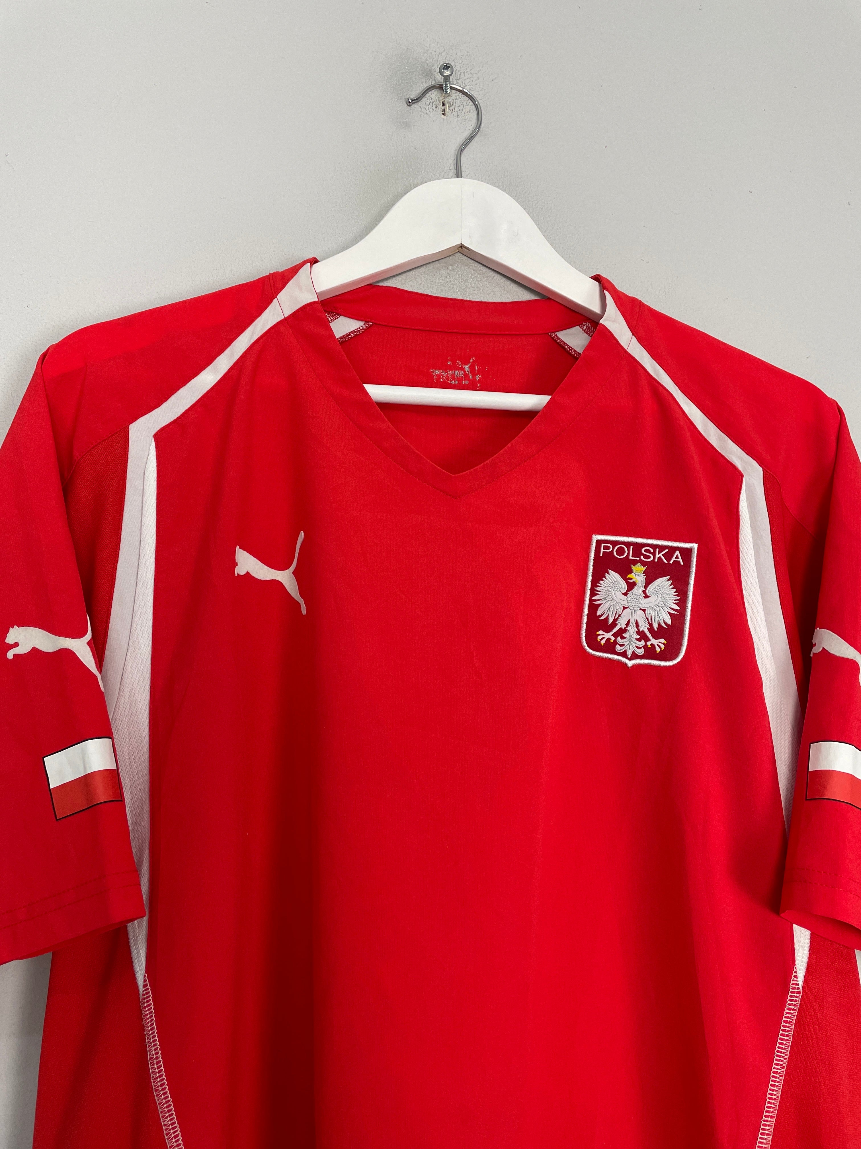 Shop 2004/06 POLAND AWAY SHIRT (XL) PUMA, classic football shirts, vintage football shirts & retro soccer jerseys at Cult Kits