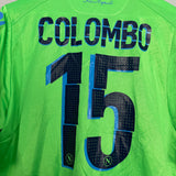 2014/15 NAPOLI COLOMBO #15 *MATCH ISSUE* GK SHIRT (XL) MACRON