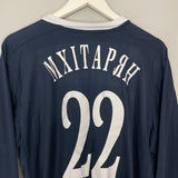 2010/11 METALLURG DONETSK #22 L/S HOME SHIRT (XL) UMBRO
