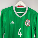 Shop 2016/17 MEXICO R.MARQUEZ #4 L/S HOME SHIRT (L) ADIDAS, classic football shirts, vintage football shirts & retro soccer jerseys at Cult Kits