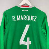 Shop 2016/17 MEXICO R.MARQUEZ #4 L/S HOME SHIRT (L) ADIDAS, classic football shirts, vintage football shirts & retro soccer jerseys at Cult Kits