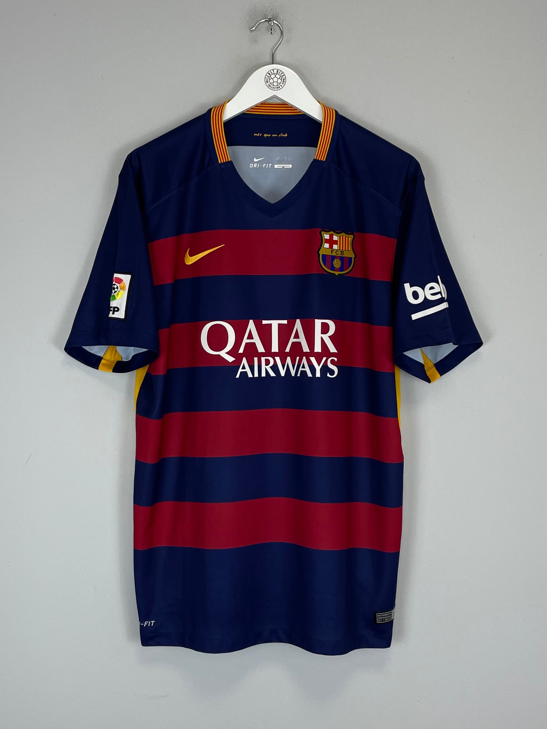 Shop 2015/16 BARCELONA MESSI #10 HOME SHIRT (XL) NIKE, classic football shirts, vintage football shirts & retro soccer jerseys at Cult Kits