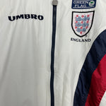 Shop 1998/00 ENGLAND TRACK JACKET (S) UMBRO, classic football shirts, vintage football shirts & retro soccer jerseys at Cult Kits