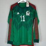 2022/23 MEXICO S.GIMENEZ #11 *BNWT* L/S HOME SHIRT (M) ADIDAS
