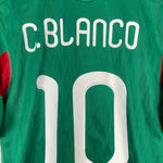 Shop 2010/11 MEXICO C.BLANCO #10 *PLAYER ISSUE* HOME SHIRT (L) ADIDAS, classic football shirts, vintage football shirts & retro soccer jerseys at Cult Kits