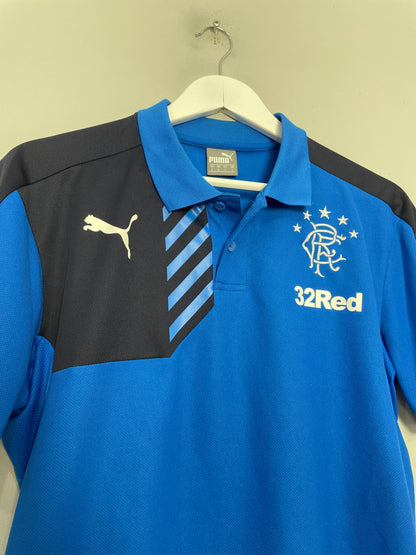 2014/15 RANGERS POLO SHIRT (L) PUMA