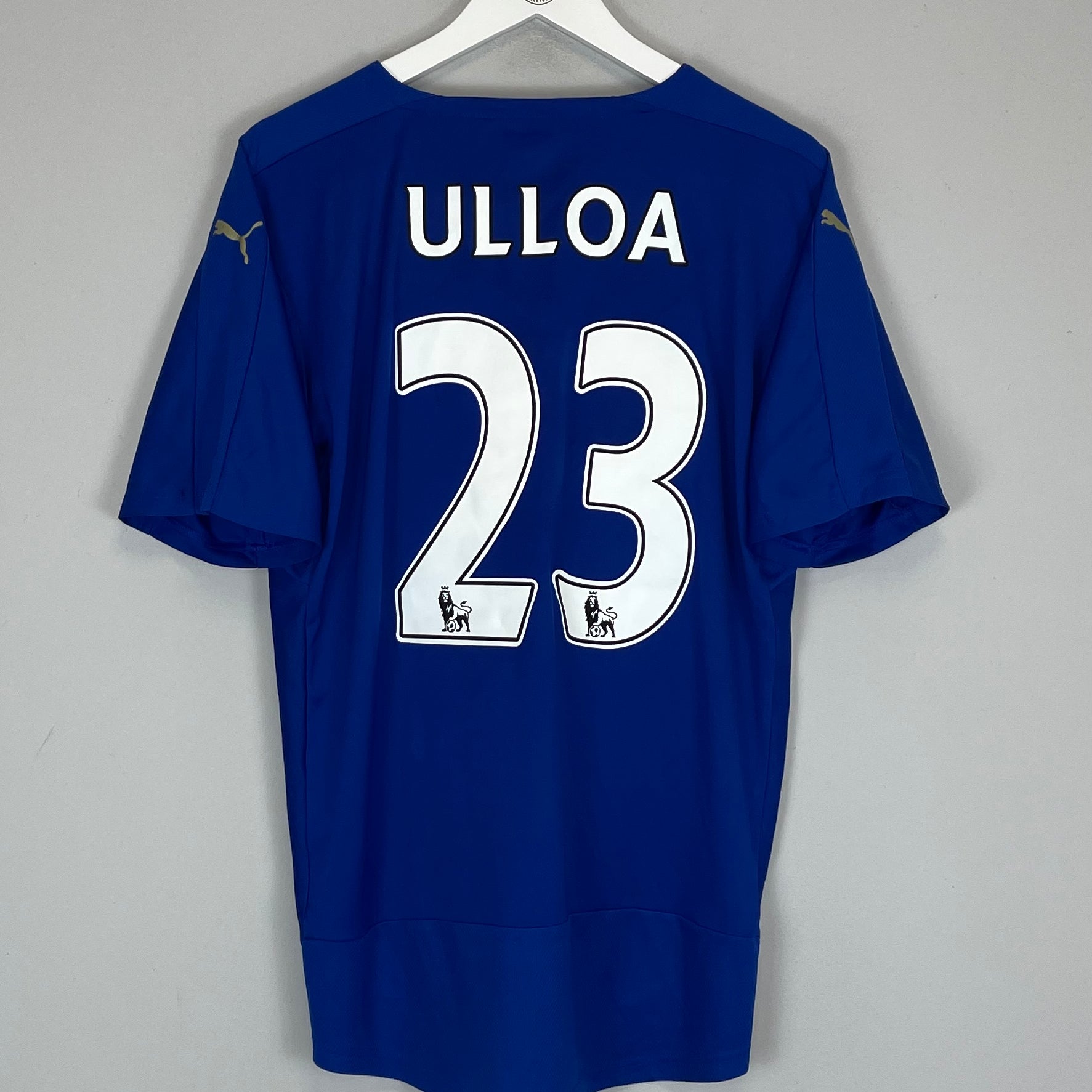 Shop 2015/16 LEICESTER CITY ULLOA #23 HOME SHIRT (L) PUMA, classic football shirts, vintage football shirts & retro soccer jerseys at Cult Kits