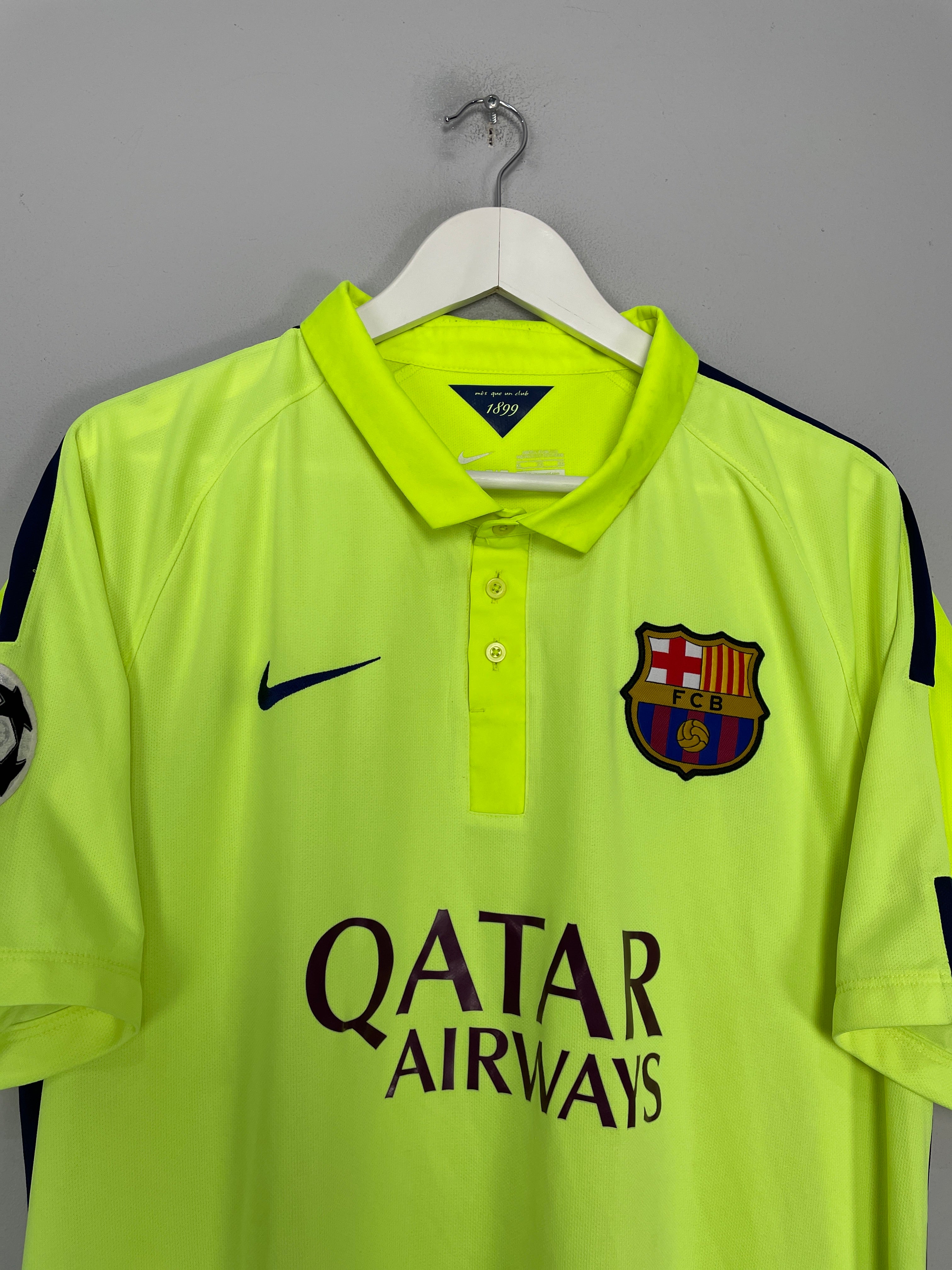 Shop 2014/15 BARCELONA MESSI #10 C/L THIRD SHIRT (XL) NIKE, classic football shirts, vintage football shirts & retro soccer jerseys at Cult Kits