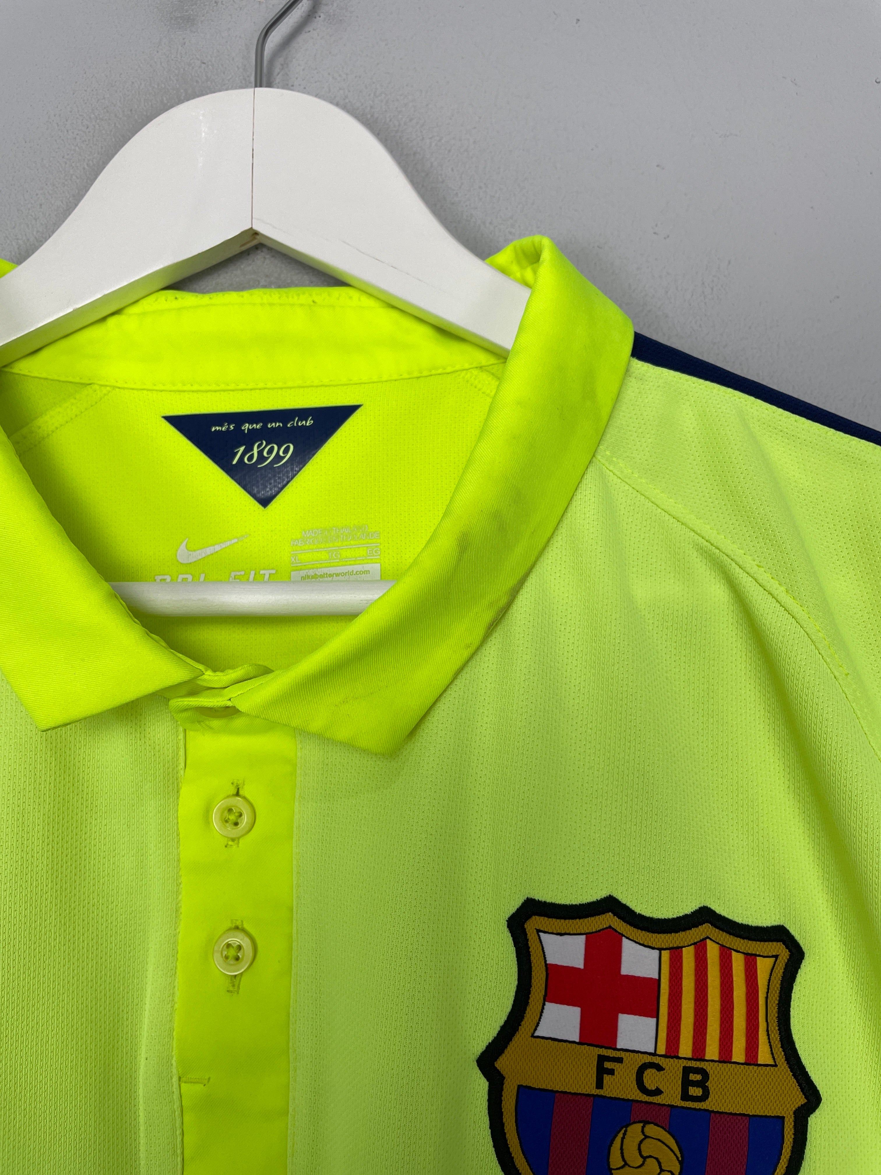 Shop 2014/15 BARCELONA MESSI #10 C/L THIRD SHIRT (XL) NIKE, classic football shirts, vintage football shirts & retro soccer jerseys at Cult Kits