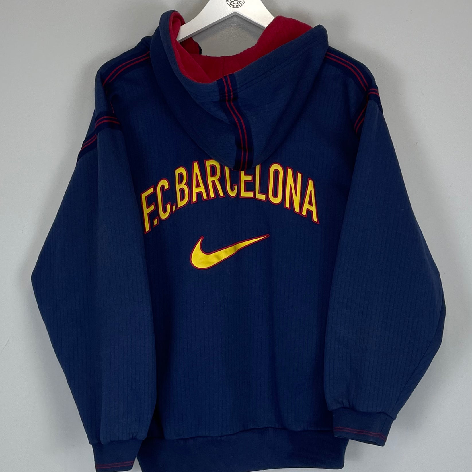 Shop 1998/99 BARCELONA 1/4 ZIP (S) NIKE, classic football shirts, vintage football shirts & retro soccer jerseys at Cult Kits