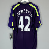2014/15 MANCHESTER CITY TOURE YAYA #42 *BNWT* THIRD SHIRT (XL) NIKE