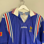 Shop 1996/98 FRANCE HOME SHIRT (XL) ADIDAS, classic football shirts, vintage football shirts & retro soccer jerseys at Cult Kits