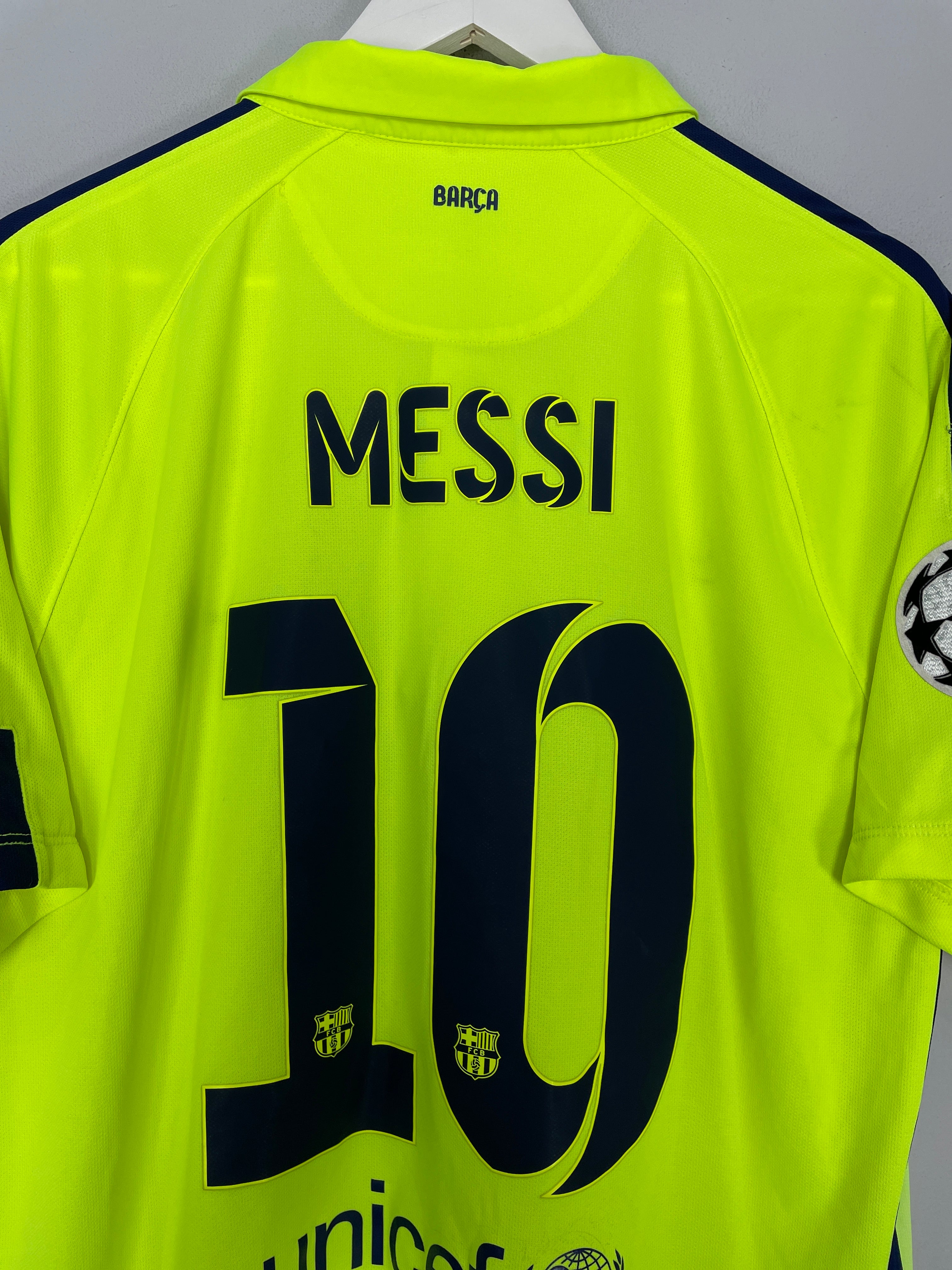 Shop 2014/15 BARCELONA MESSI #10 C/L THIRD SHIRT (XL) NIKE, classic football shirts, vintage football shirts & retro soccer jerseys at Cult Kits