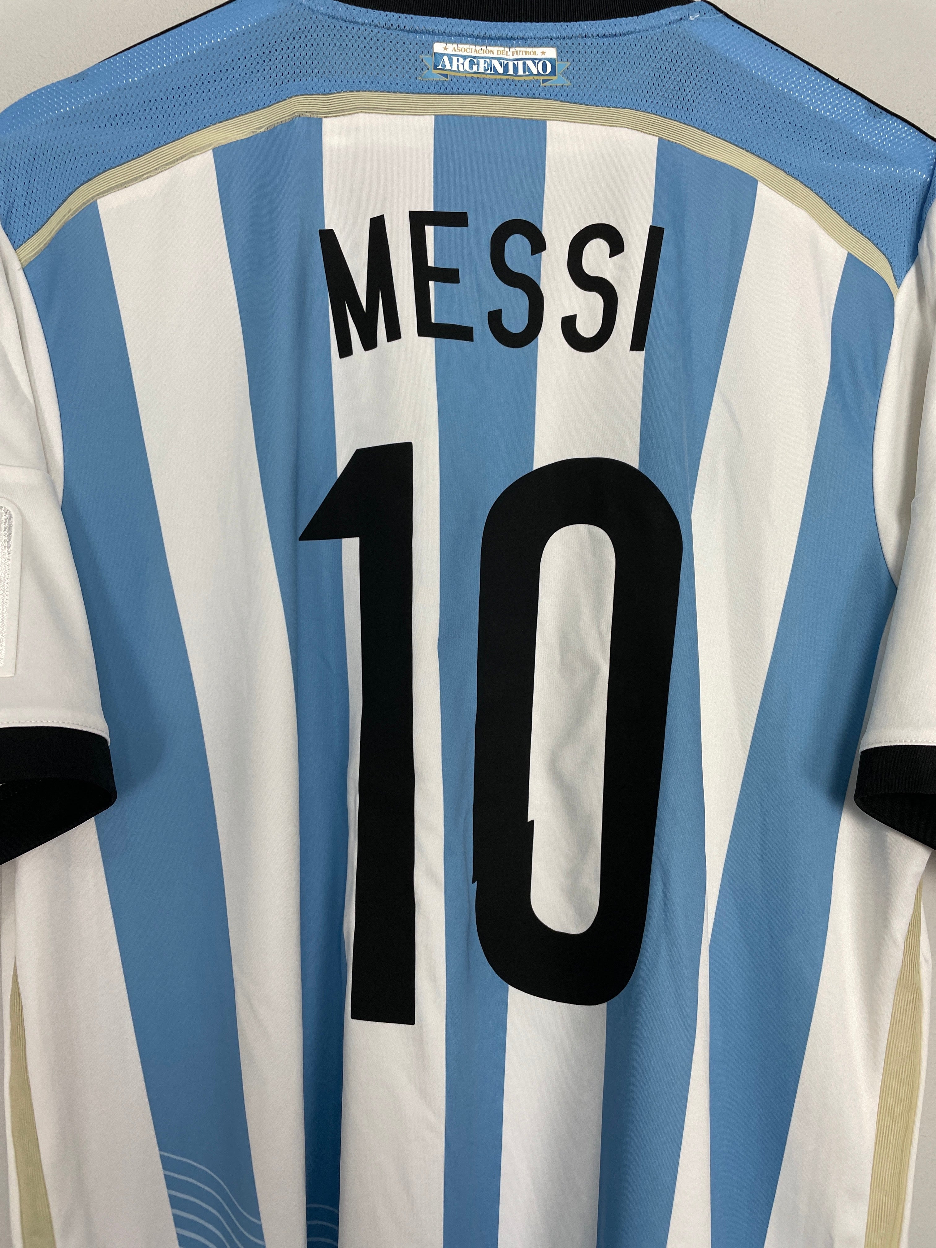 Shop 2013/15 ARGENTINA MESSI #10 HOME SHIRT (XL) ADIDAS, classic football shirts, vintage football shirts & retro soccer jerseys at Cult Kits