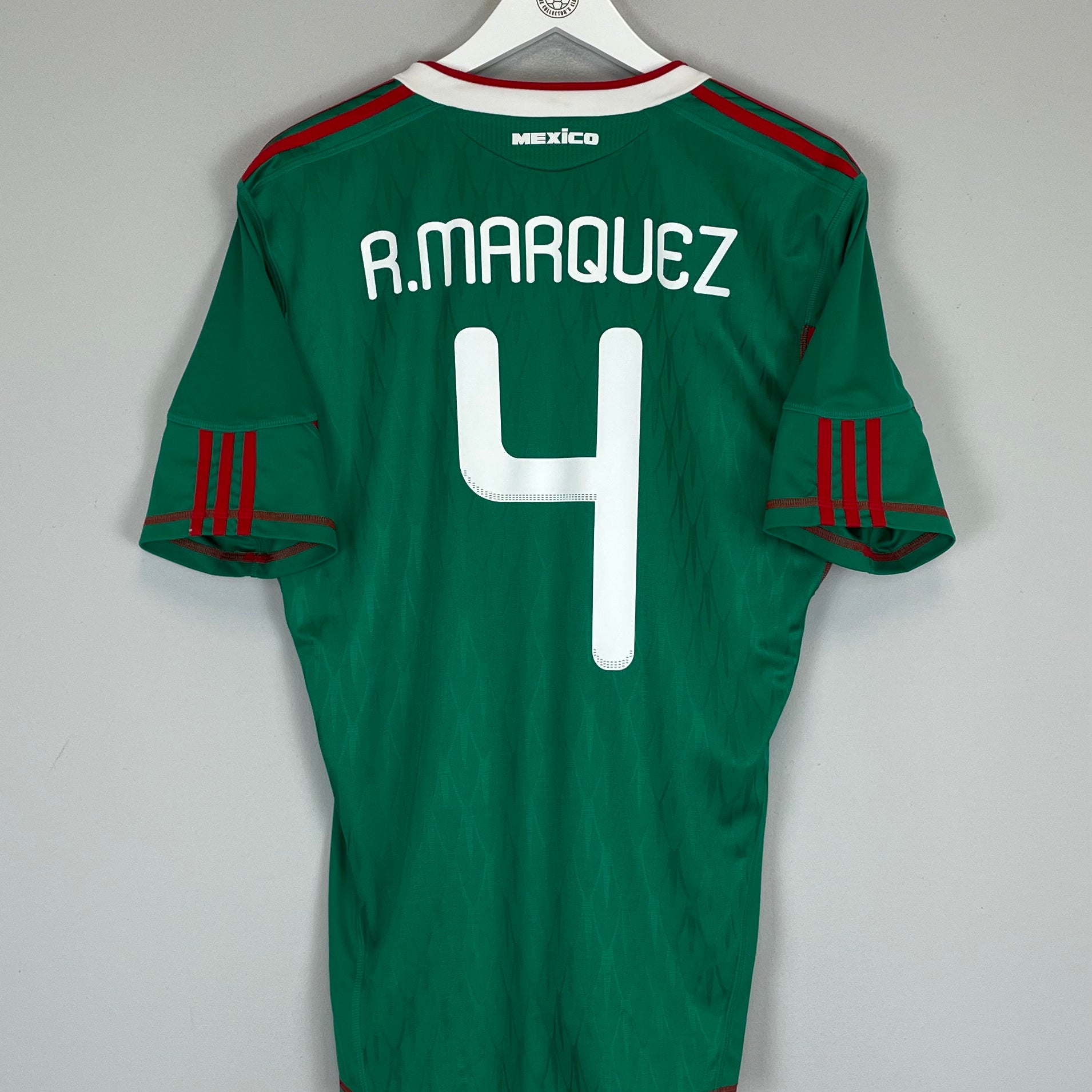 Shop 2010 MEXICO R.MARQUEZ #4 HOME SHIRT (M) ADIDAS, classic football shirts, vintage football shirts & retro soccer jerseys at Cult Kits