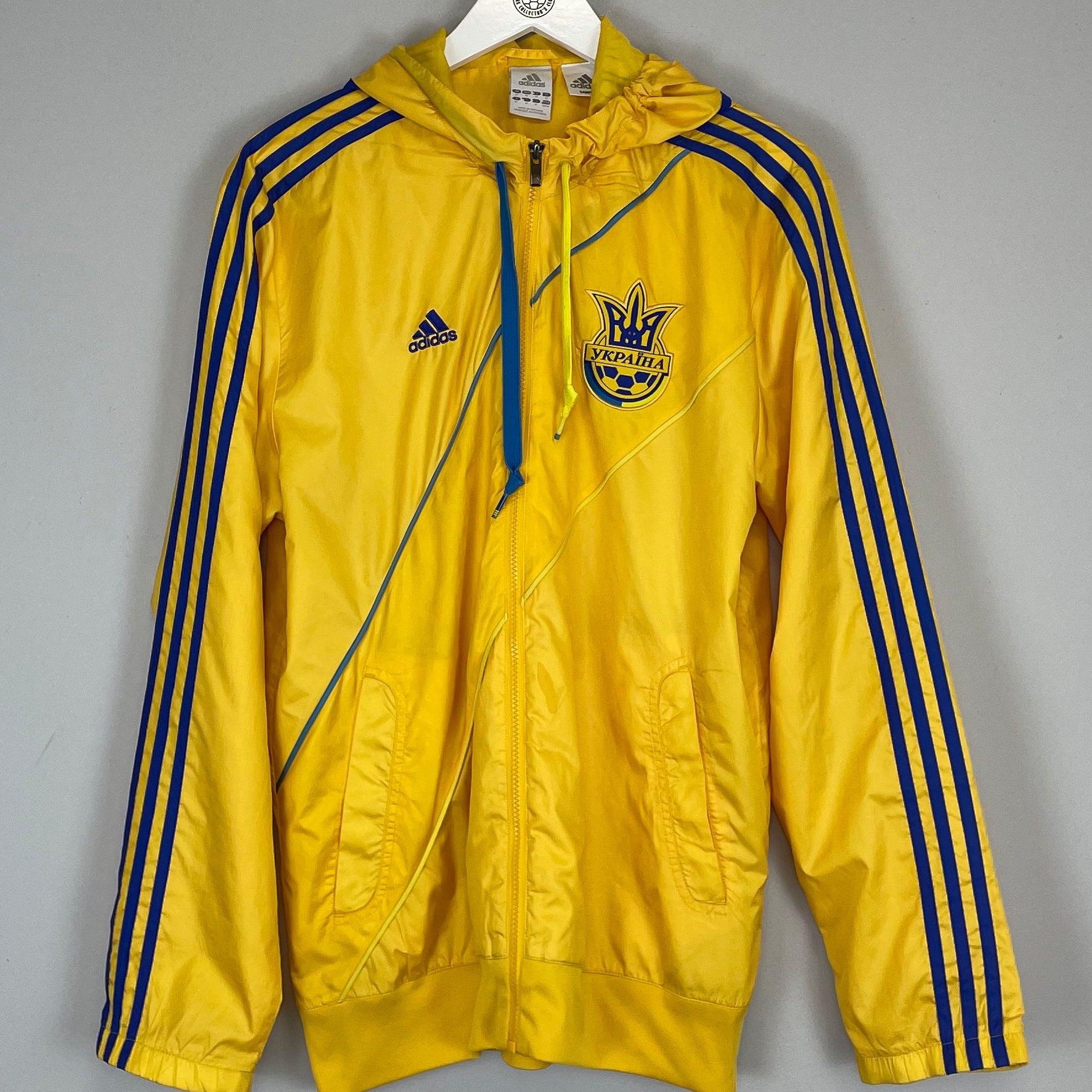 Shop 2012/13 UKRAINE TRACK JACKET (M) ADIDAS, classic football shirts, vintage football shirts & retro soccer jerseys at Cult Kits