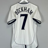 2001/03 ENGLAND BECKHAM #7 HOME SHIRT (L) UMBRO