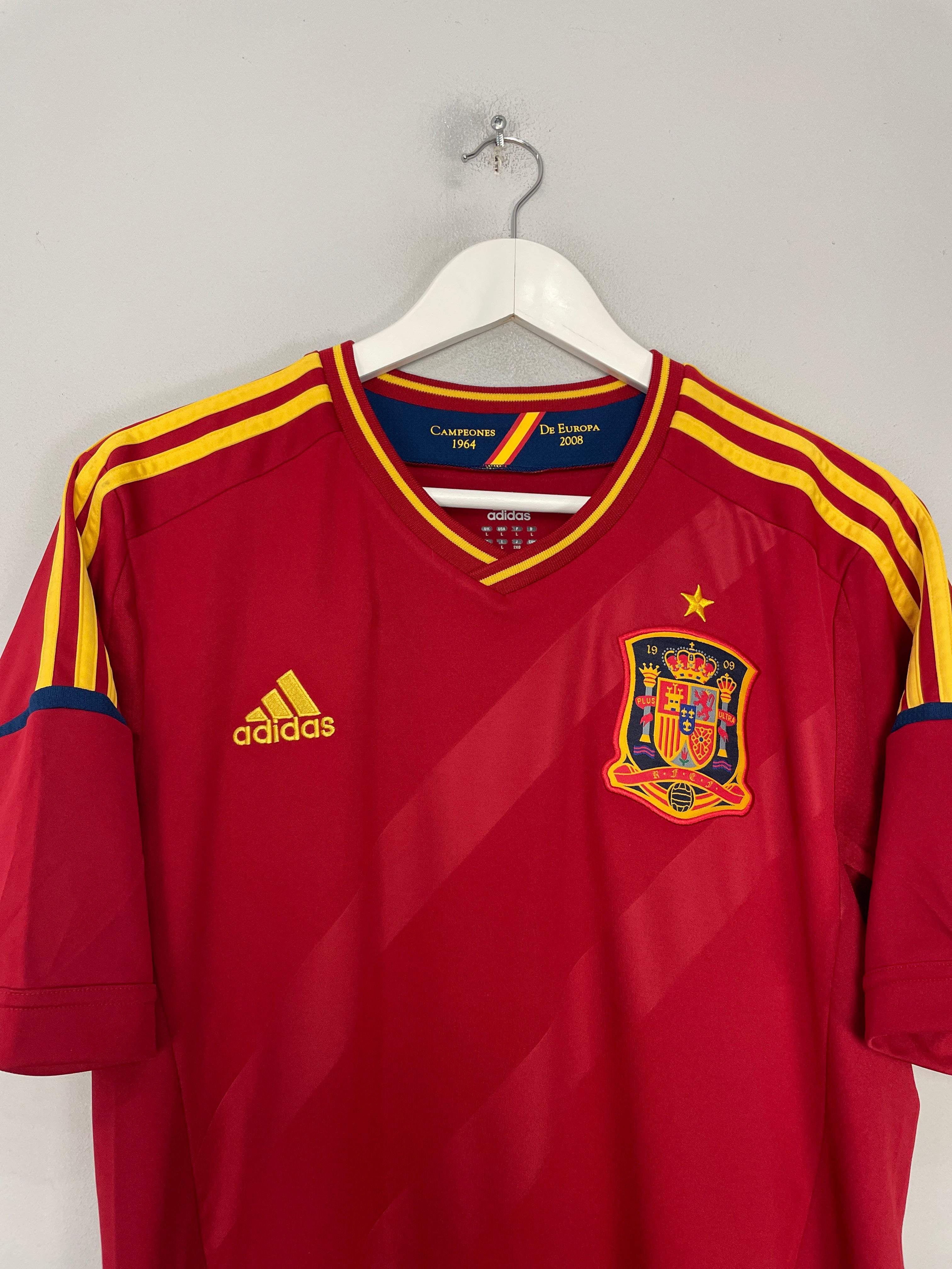 Shop 2011/12 SPAIN A.INIESTA #6 HOME SHIRT (L) ADIDAS, classic football shirts, vintage football shirts & retro soccer jerseys at Cult Kits