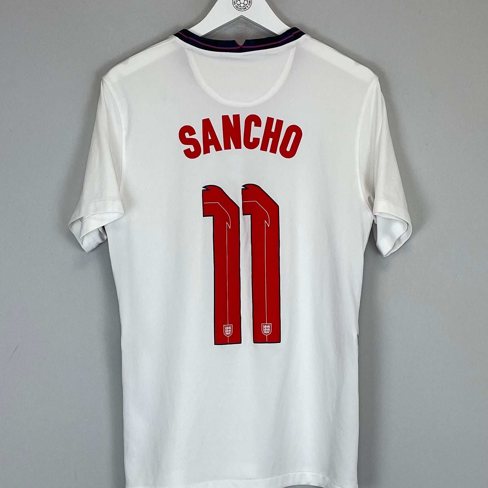 Shop 2020/22 ENGLAND SANCHO #11 HOME SHIRT (M) NIKE, classic football shirts, vintage football shirts & retro soccer jerseys at Cult Kits