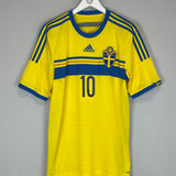 2014/15 SWEDEN IBRAHIMOVIC #10 HOME SHIRT (L) ADIDAS