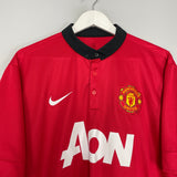 Shop 2013/14 MANCHESTER UNITED VIDIC #15 HOME SHIRT (XL) NIKE, classic football shirts, vintage football shirts & retro soccer jerseys at Cult Kits