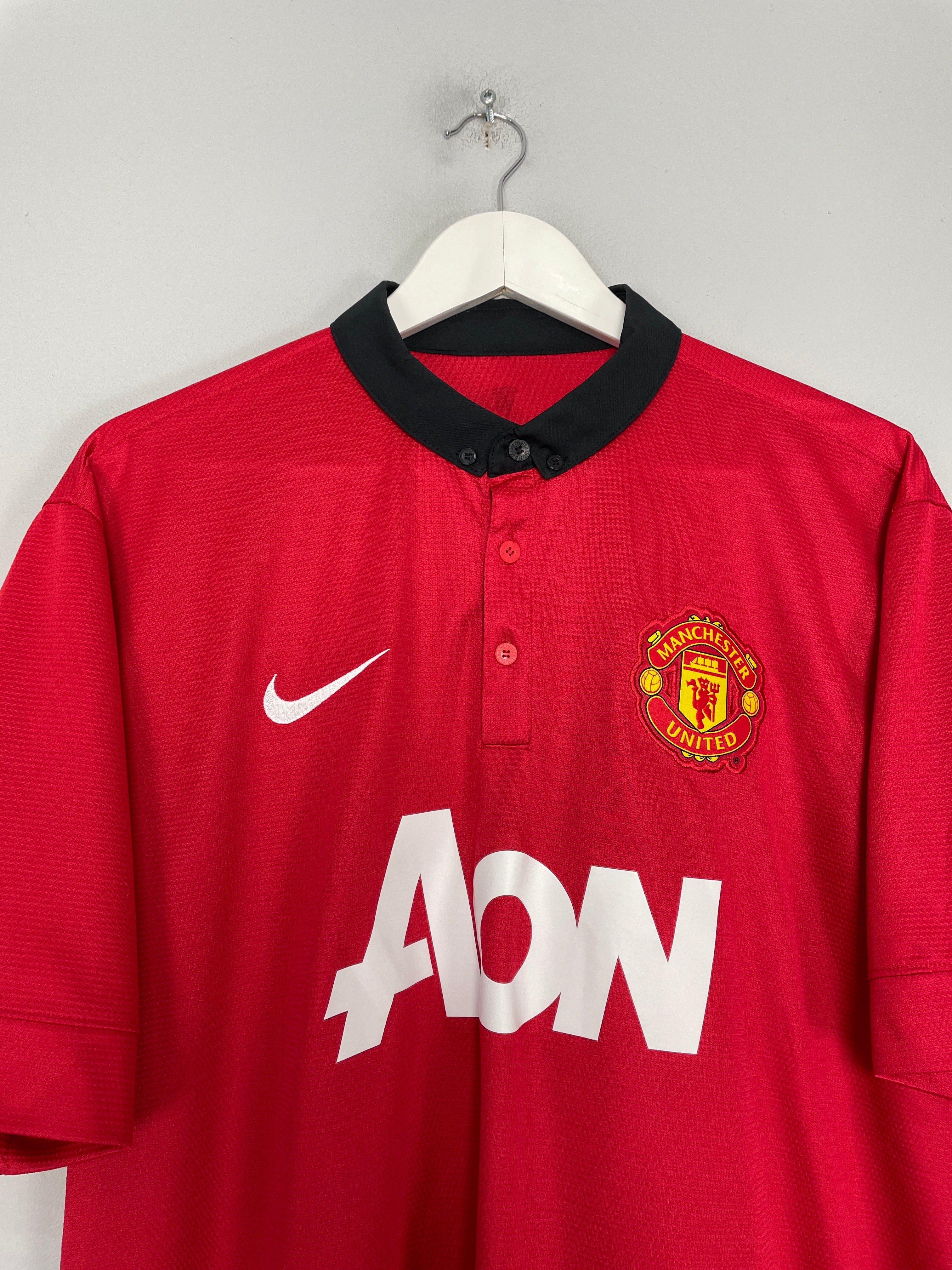 Shop 2013/14 MANCHESTER UNITED VIDIC #15 HOME SHIRT (XL) NIKE, classic football shirts, vintage football shirts & retro soccer jerseys at Cult Kits